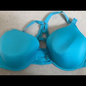 Cacique Blue front close underwire bra